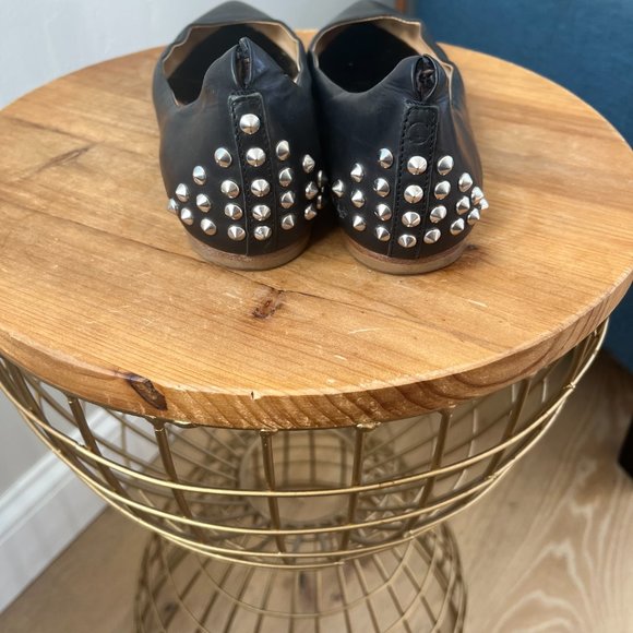 Alexander McQueen iconic black calf leather studded flat Size 36 / 6 - Picture 6 of 11